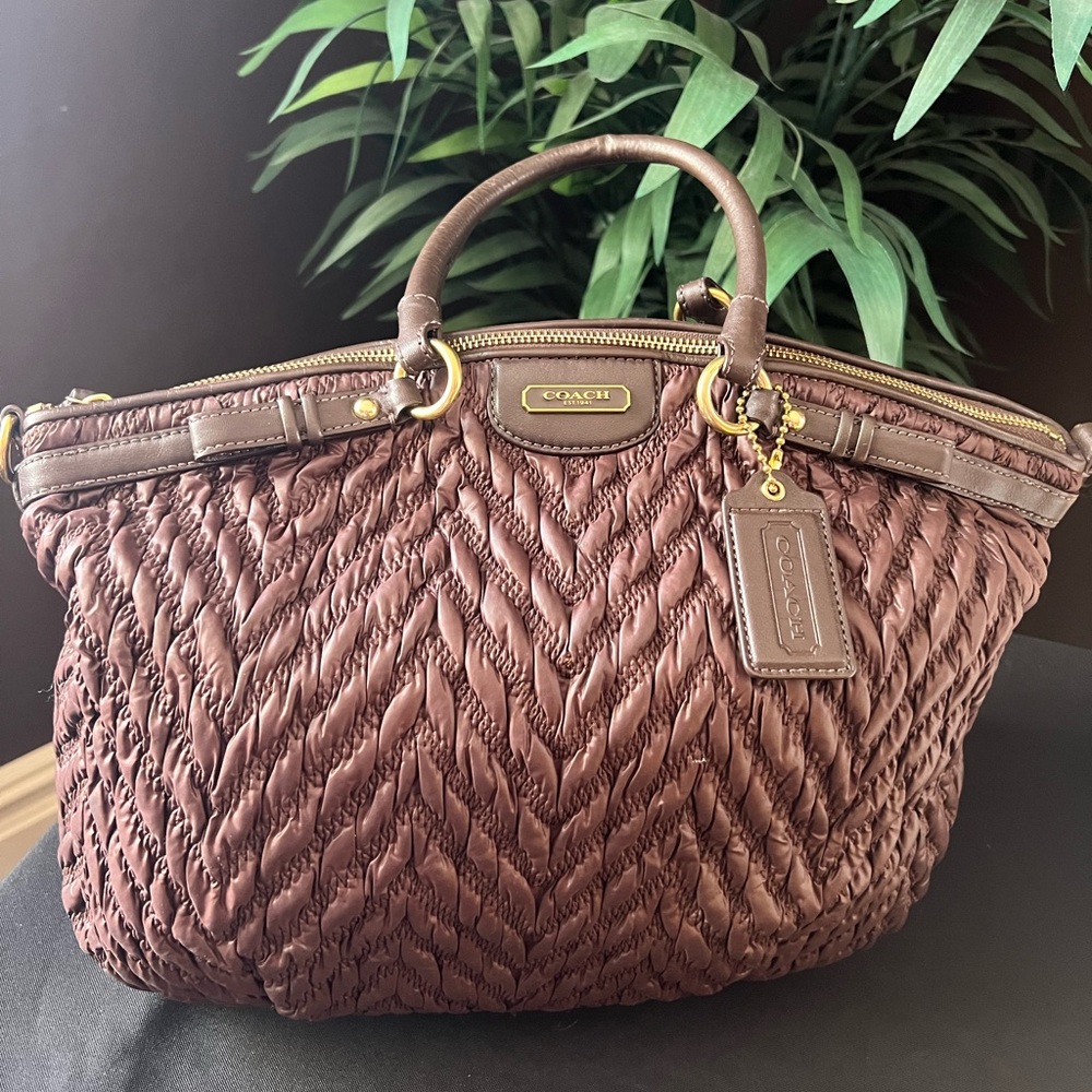 Coach Woven Bag- Pre-Owned